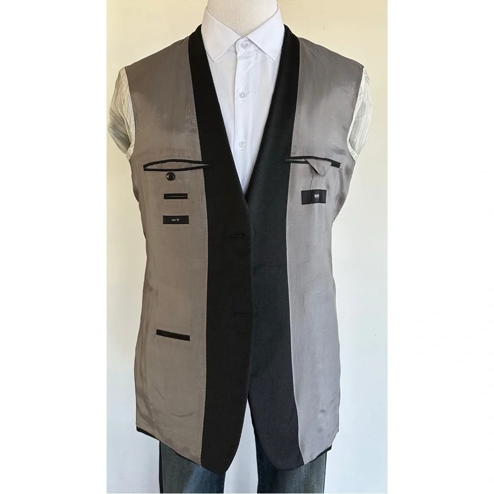 HUGO BOSS Mens Blazer Sport Coat Casual Jacket Size 40L Wool Pasolini Movie